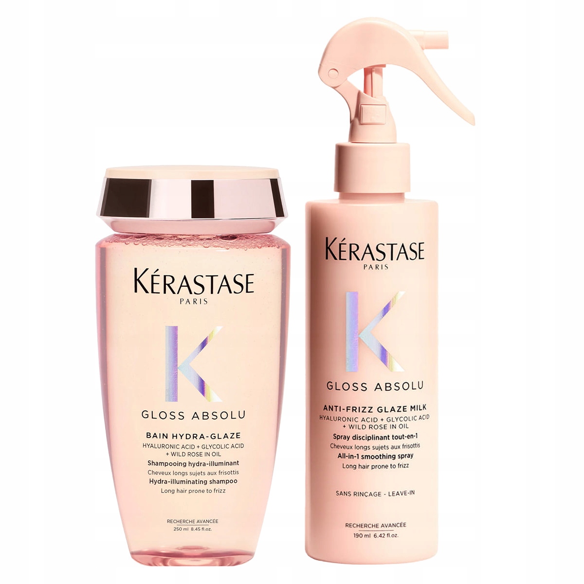 Gloss Absolu Bain Hydra-Glaze + Anti-Frizz Glaze Milk – zestaw