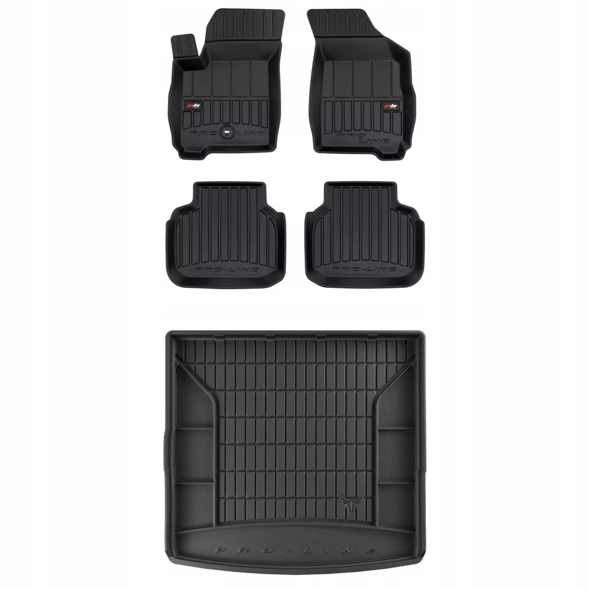 Gumová sada 3D koberčekov a rohoží Fiat Freemont 2011-2015 1 a 2. rad sedadiel