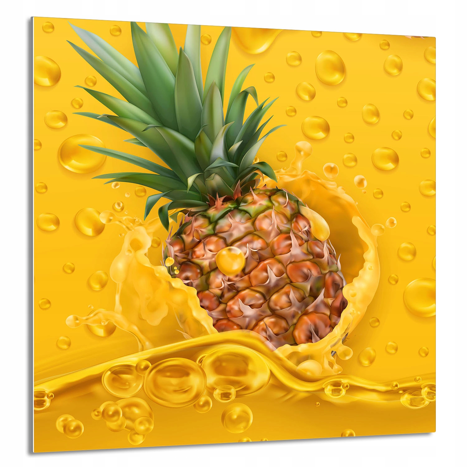 Skleněný Panel Do Kuchyně 60x65 Ananas Tvrzené Sklo