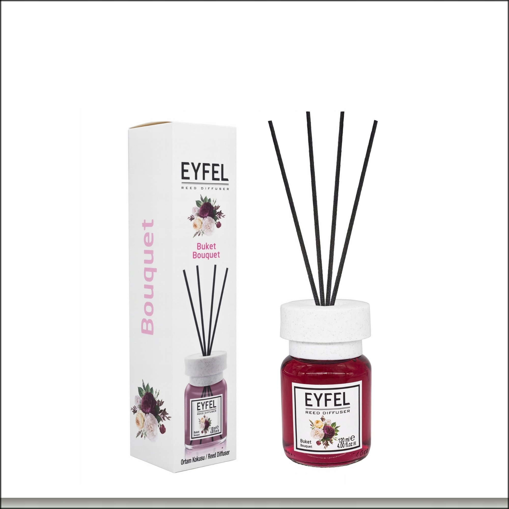 BUKIET KWIATÓW EYFEL - ZAPACH Z PATYCZKAMI 120ml