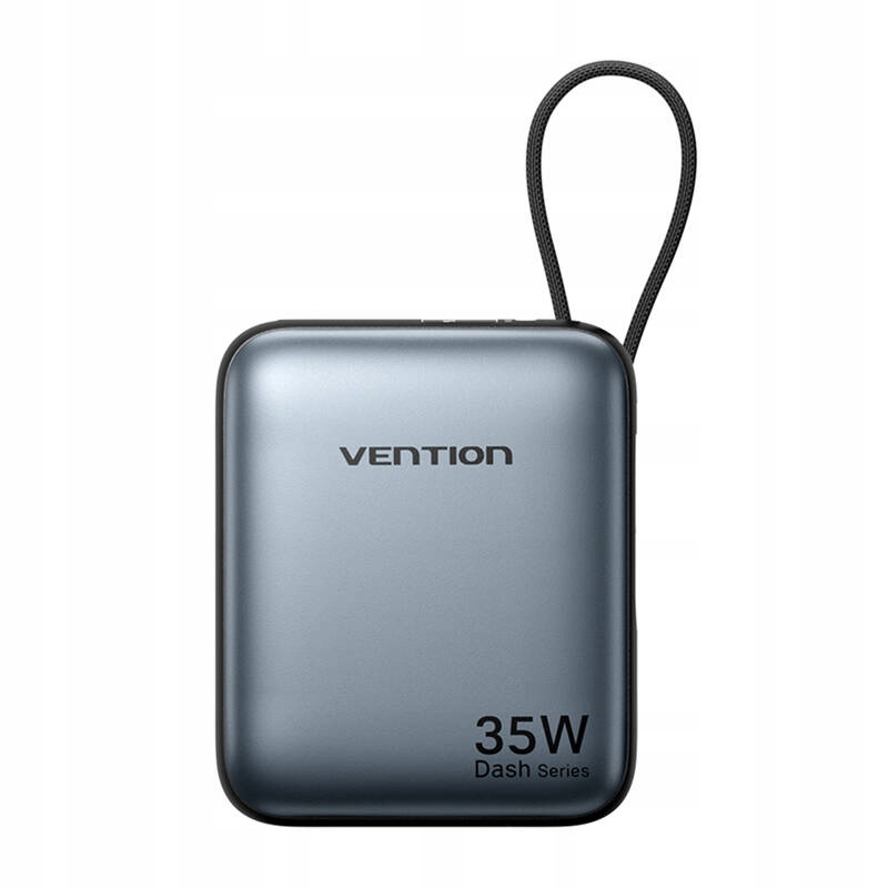 Vention FHEH0 10000mAh 35W Wbudowany kabel USB-C Szary