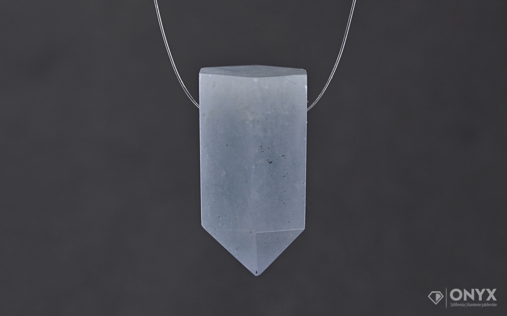 Akvamarín provrtaný fazetovaný křišťál 20x10 m