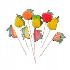 WYKAŁACZKI Z OWOCAMI DO DRINKÓW, DESERÓW- 10 SZT.