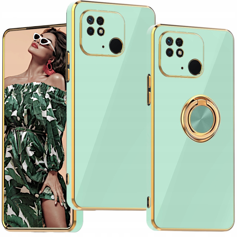ETUI GLAMOUR + RING DO REDMI 10C + SZKŁO Dedykowany model Redmi 10C