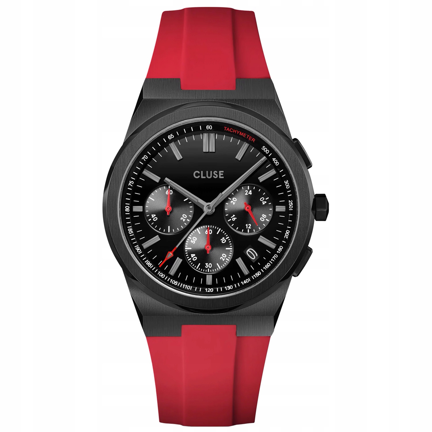 Pánské Hodinky Cluse CW20810 červený pásek
