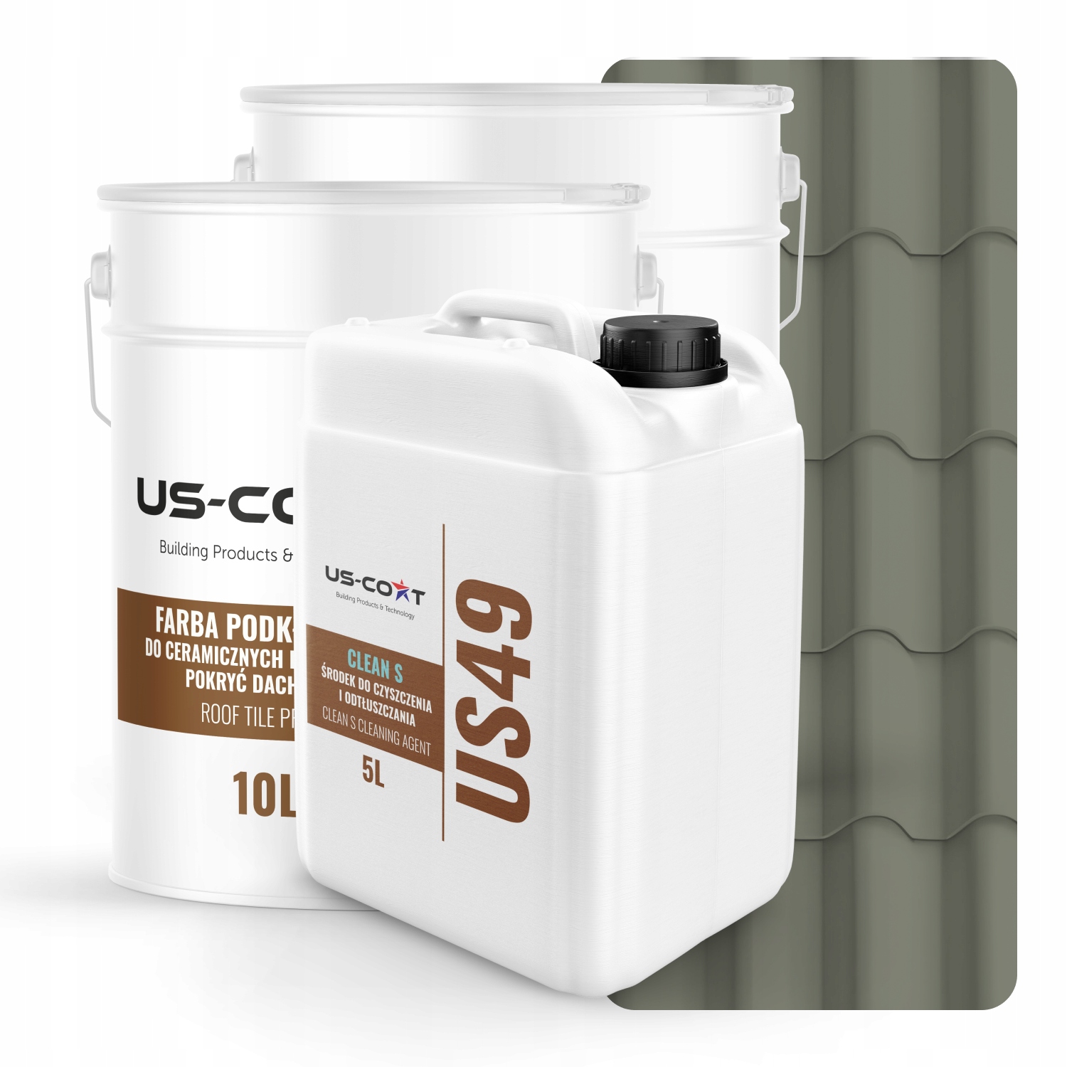 Farba Na Keramické Strešné Krytiny Sada Cementová Sivá RAL7033 74m2 Polomatná