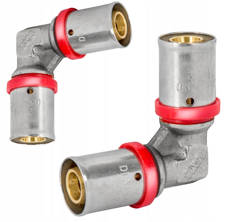 KOLANO PEX ALUPEX ZAPRASOWYWANE PODWÓJNE 20x20 ZPR DIAMOND MOSIĄDZ