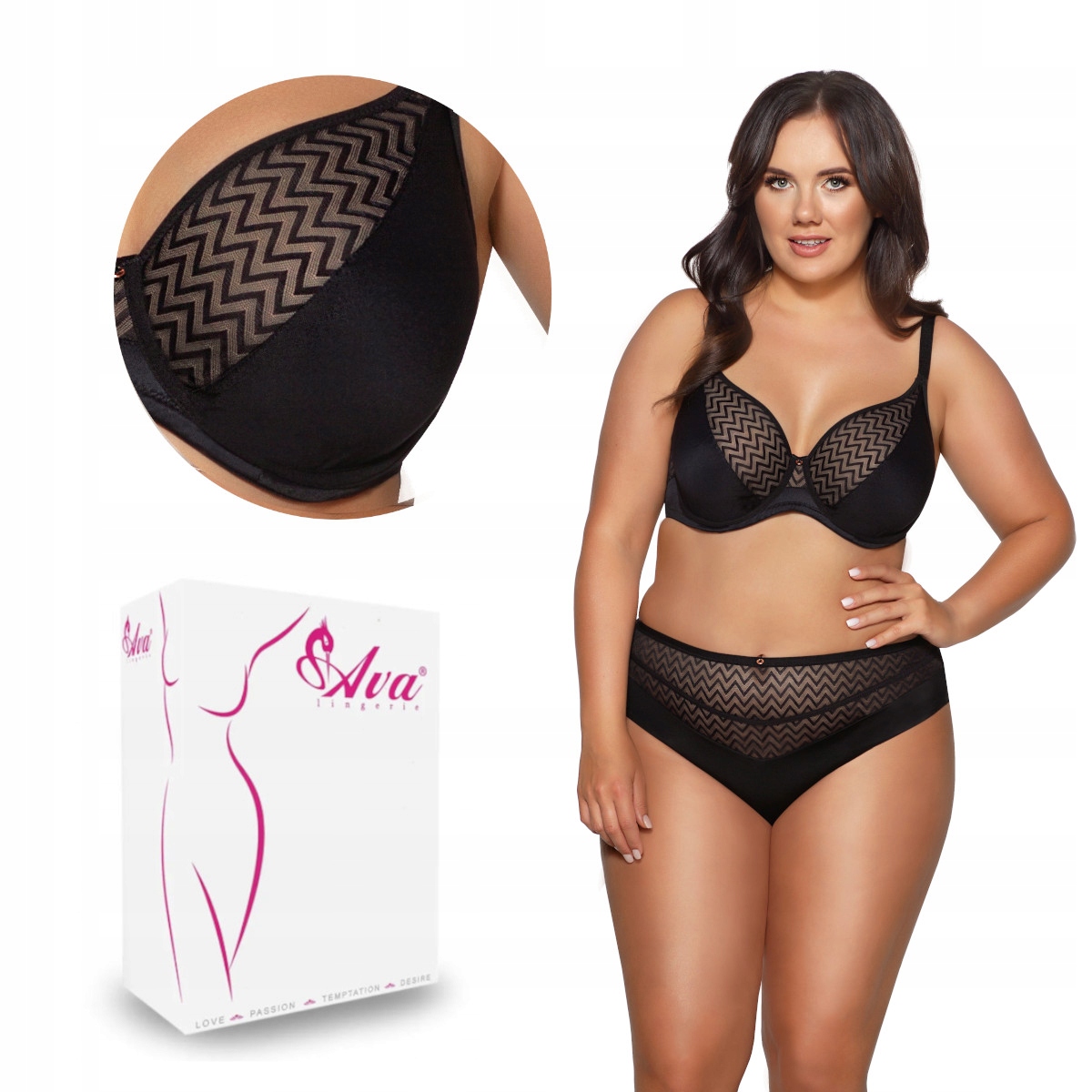 Podprsenka Soft Av 2103 braletka černá 105B