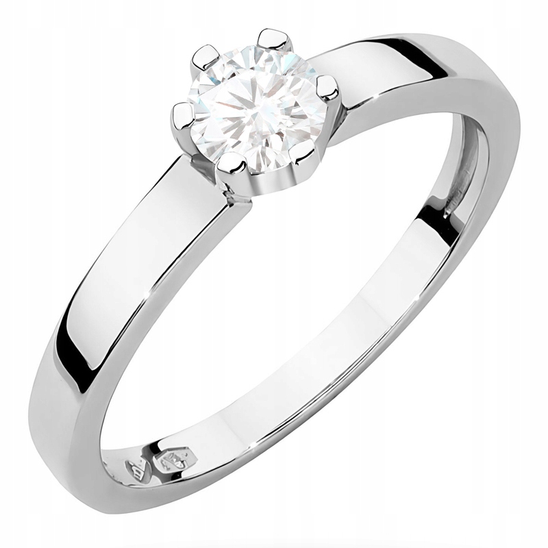Zlatý Prstýnek pr 585 Laboratorní diamant 0,25 ct v šesti tlapkách 14k