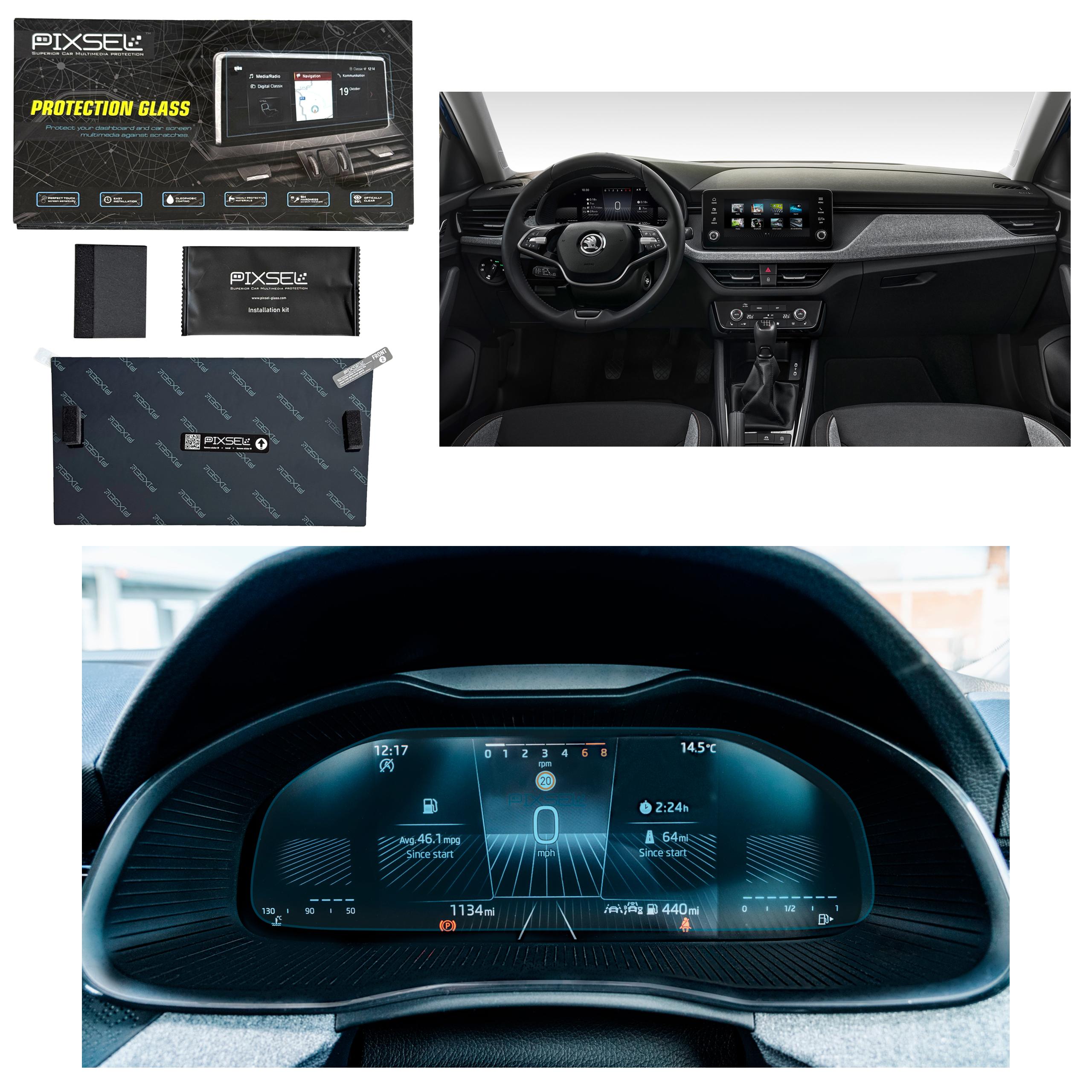 Antyodciskowe Matowe Szkło Ochronne Skoda KAMIQ-12.8“ 2023-