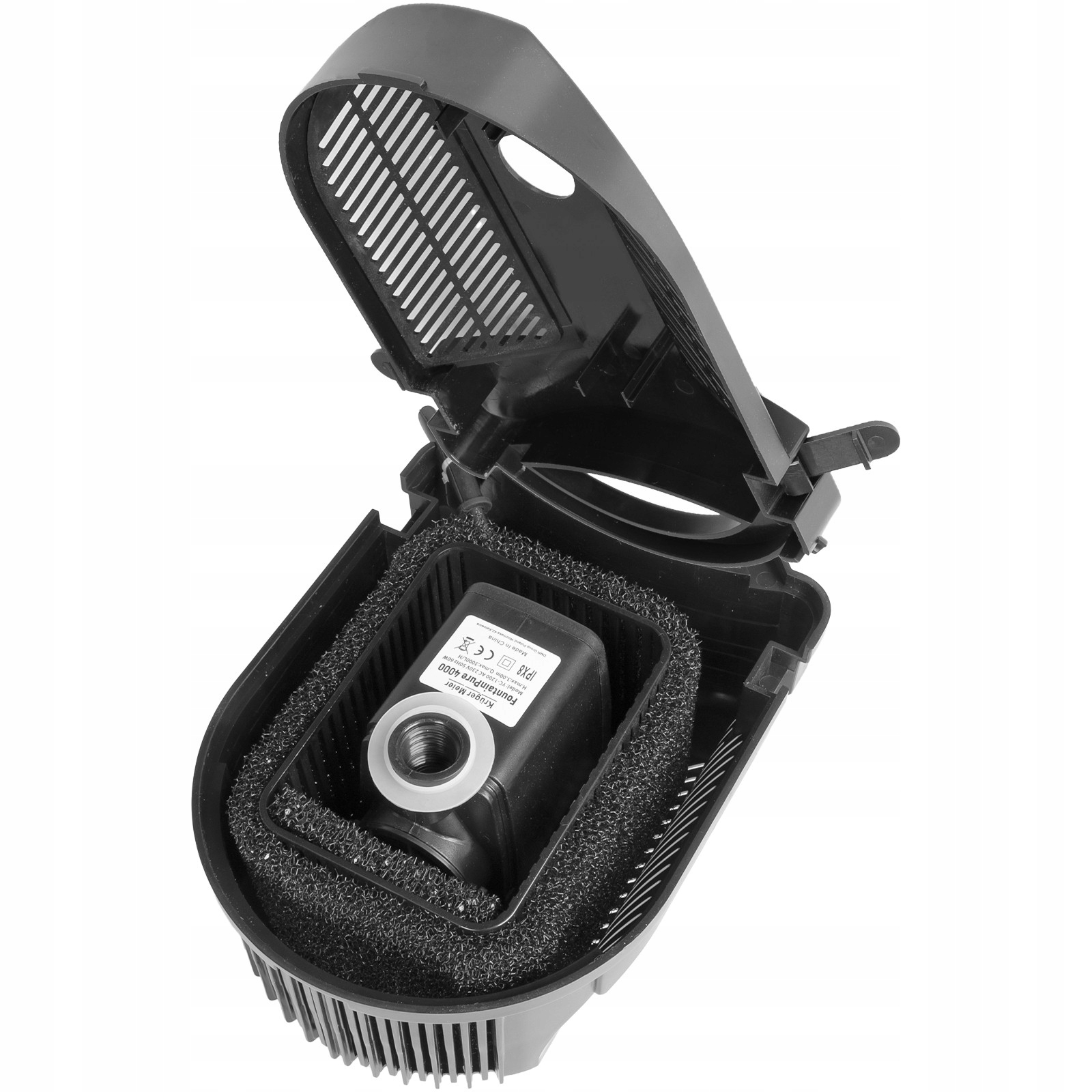 Pompa Fontanna Filtr 3W1 Do Oczka 3000LH 60W Cicha Łatwa Montaż Mocny Kosz