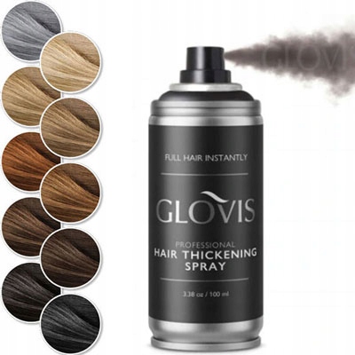 Glovis Thickener 100 ml Mikrovlákna pro zahušťování vlasů ve spreji 10 barev