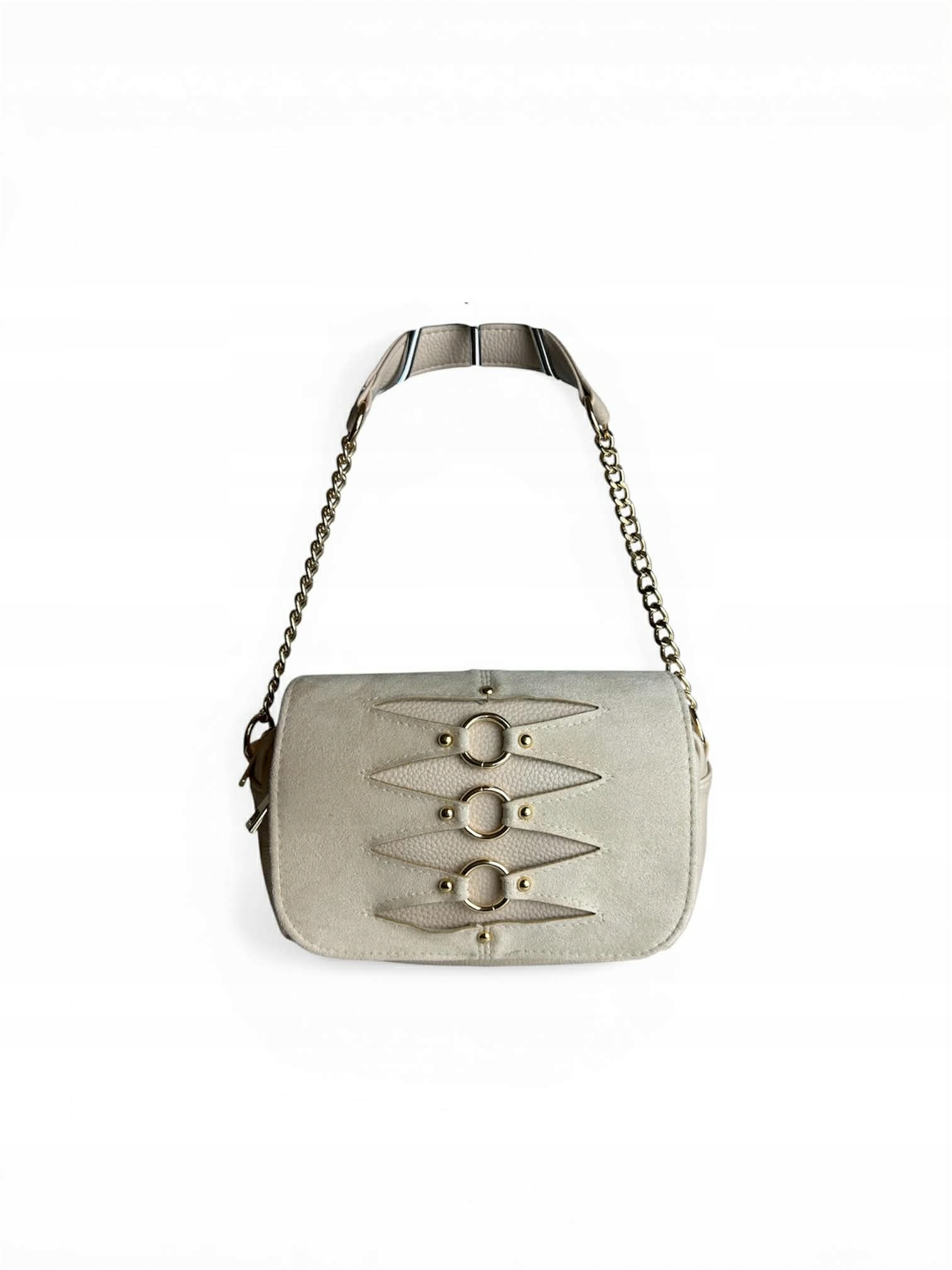 Béžová dámská kabelka přes rameno Laura Biaggi je ideální na jaro