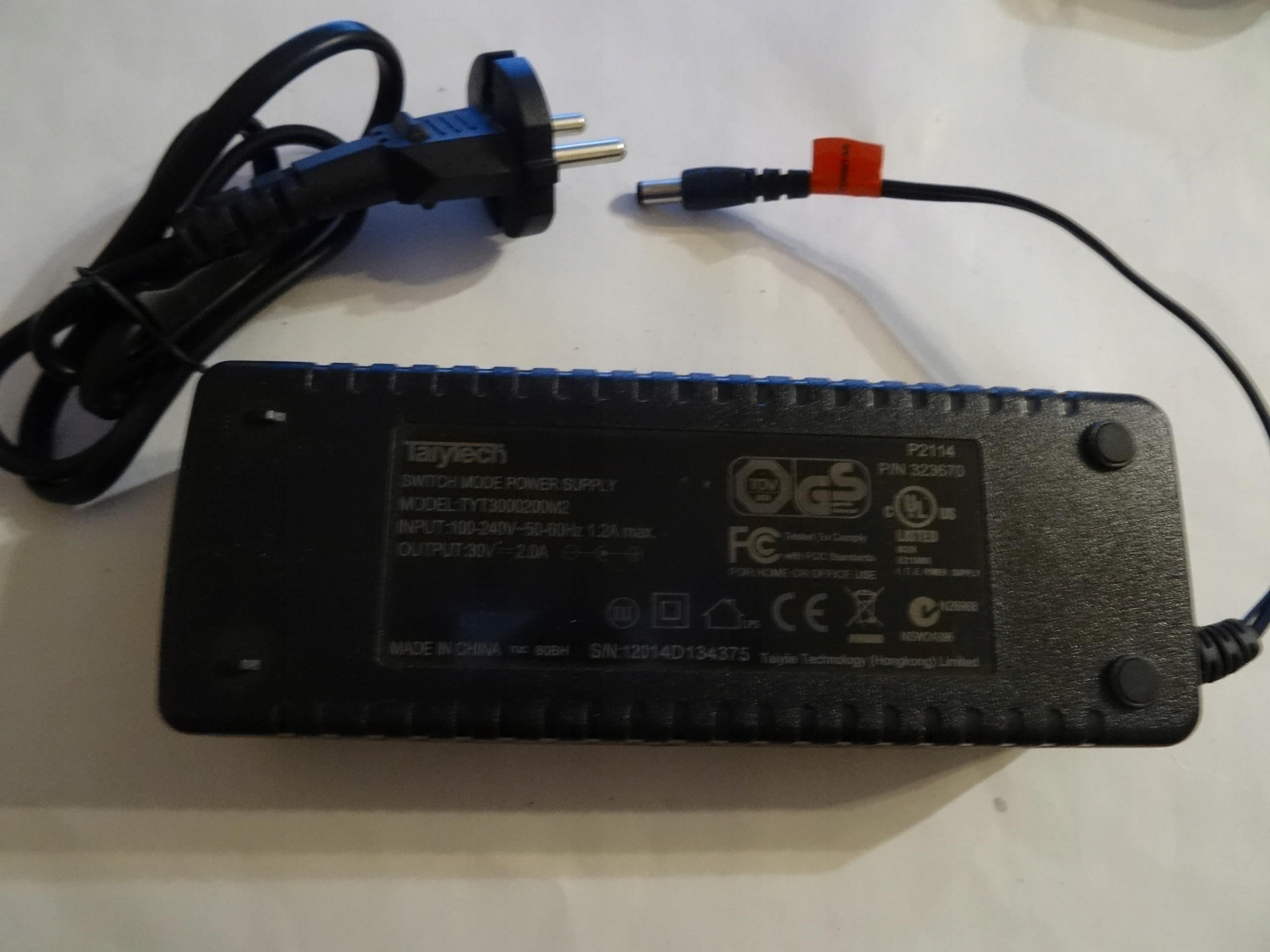 Oryginalny Zasilacz Taiytech SWITCH MODE POWER SUPPLY TYT3000200M2 30V