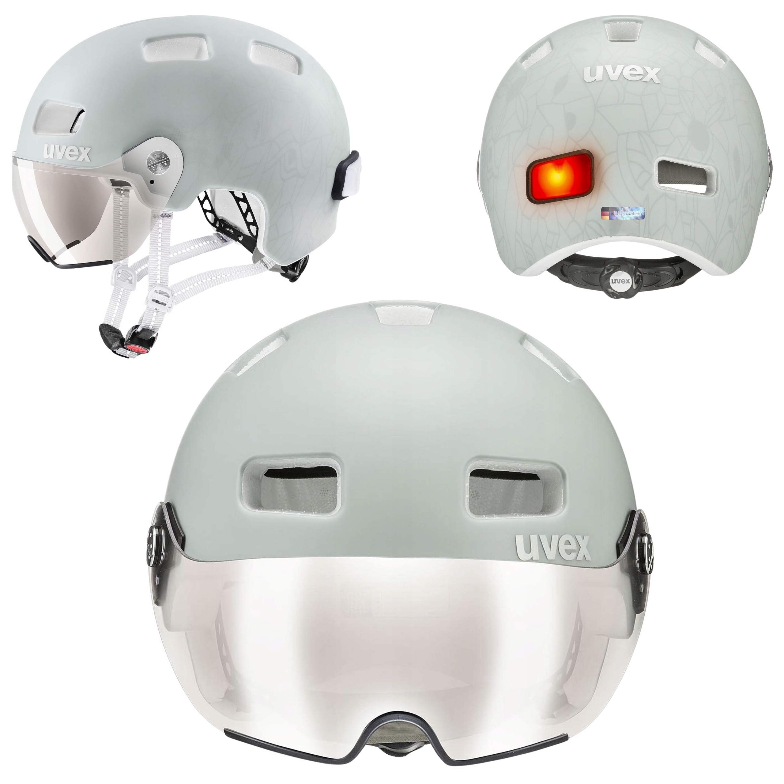 Cyklistická Přilba Uvex Led Koloběžka Do Města Rush Visor Vel. M Nová