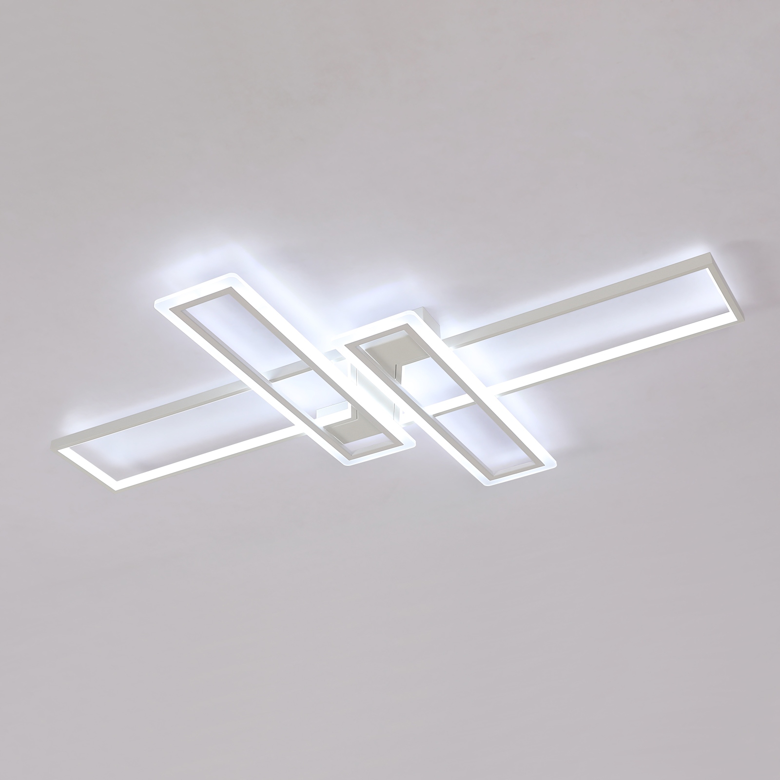 Led Stropní Svítidlo Závěsné Bílé Lustr do Ložnice Moderní 6500K 65W