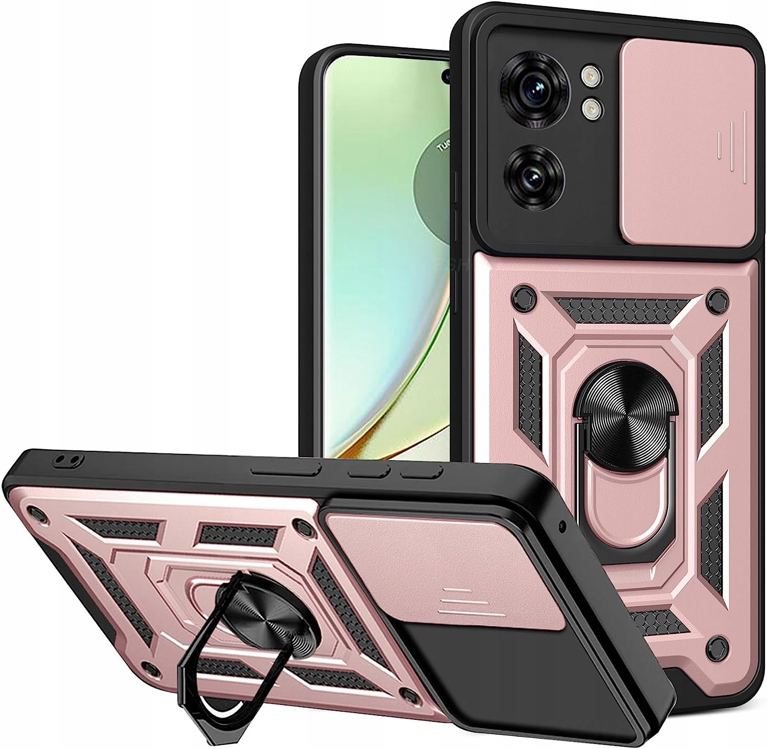 PANCERNE ETUI SLIDE do Motorola EDGE 40 +SZKŁO Dedykowana marka Motorola