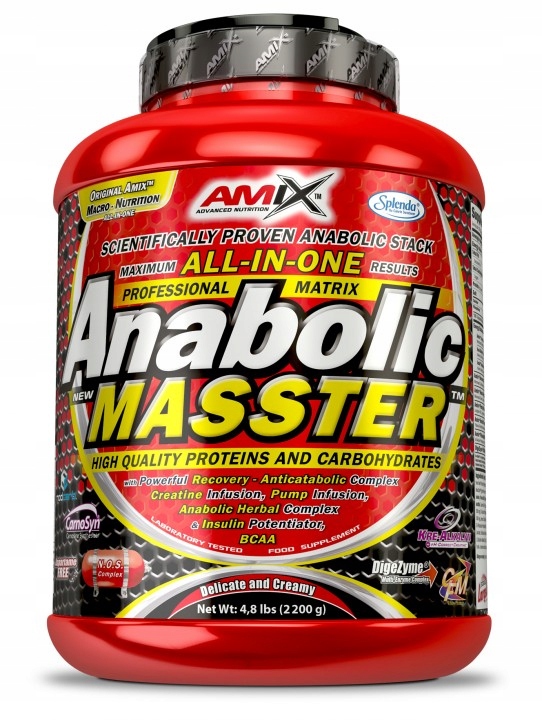 Amix Anabolic Masster 2200 g Bulk Gainer Čokoláda