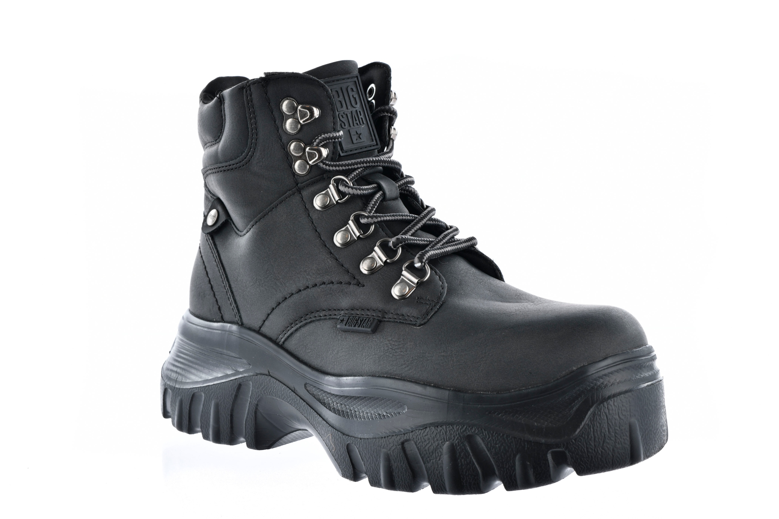 BIG STAR BUTY DAMSKIE TREKKINGOWE KK274368 TRAPERY Zapięcie sznurowane