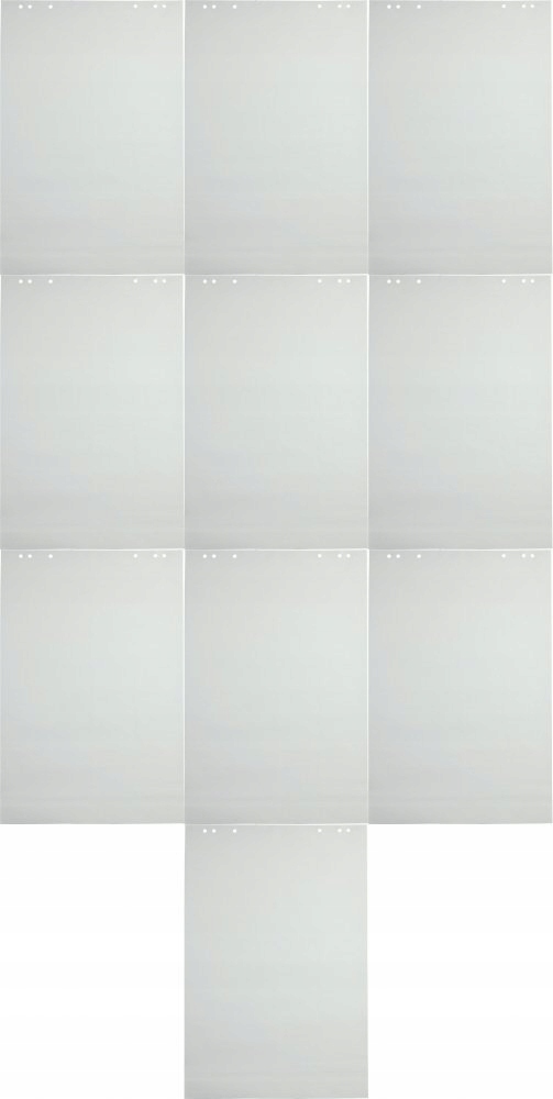 10x BLOK PAPIER TABLIC FLIPCHART 50 KARTEK GŁADKI