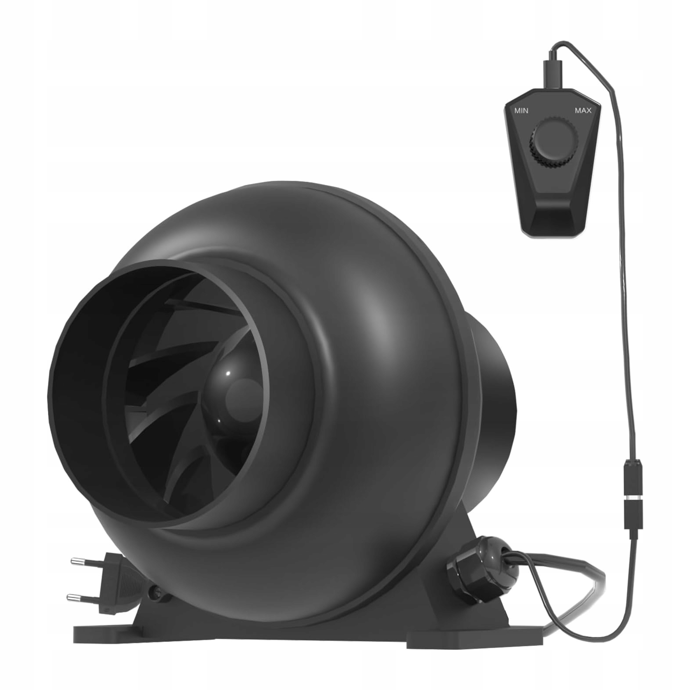 Kanálový ventilátor s reguláciou rýchlosti 100 mm 357 m³/h 18 W