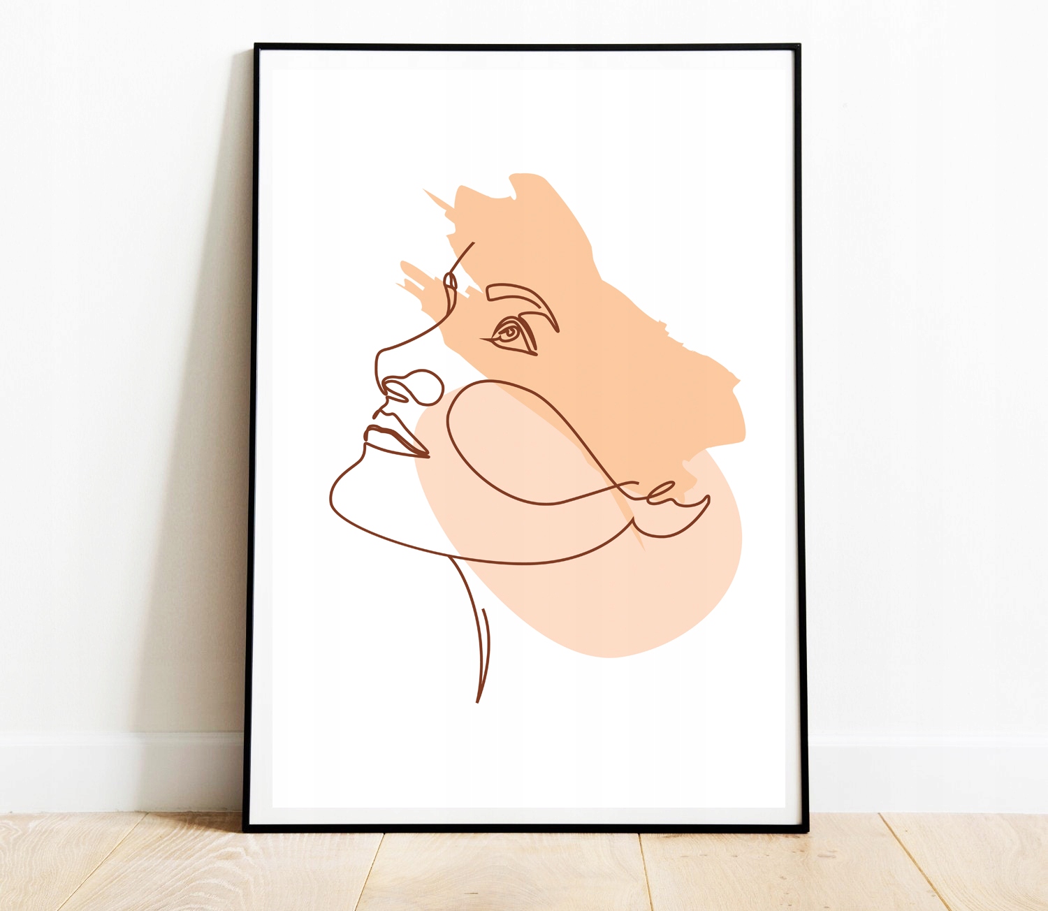 ZESTAW 3 PLAKATÓW GALERIA JEDNA LINIA TWARZE A4 Rodzaj bez ramy