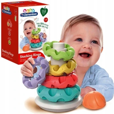 

Kolorowa Wieża Niemowle Roczek Sorter Piramidka