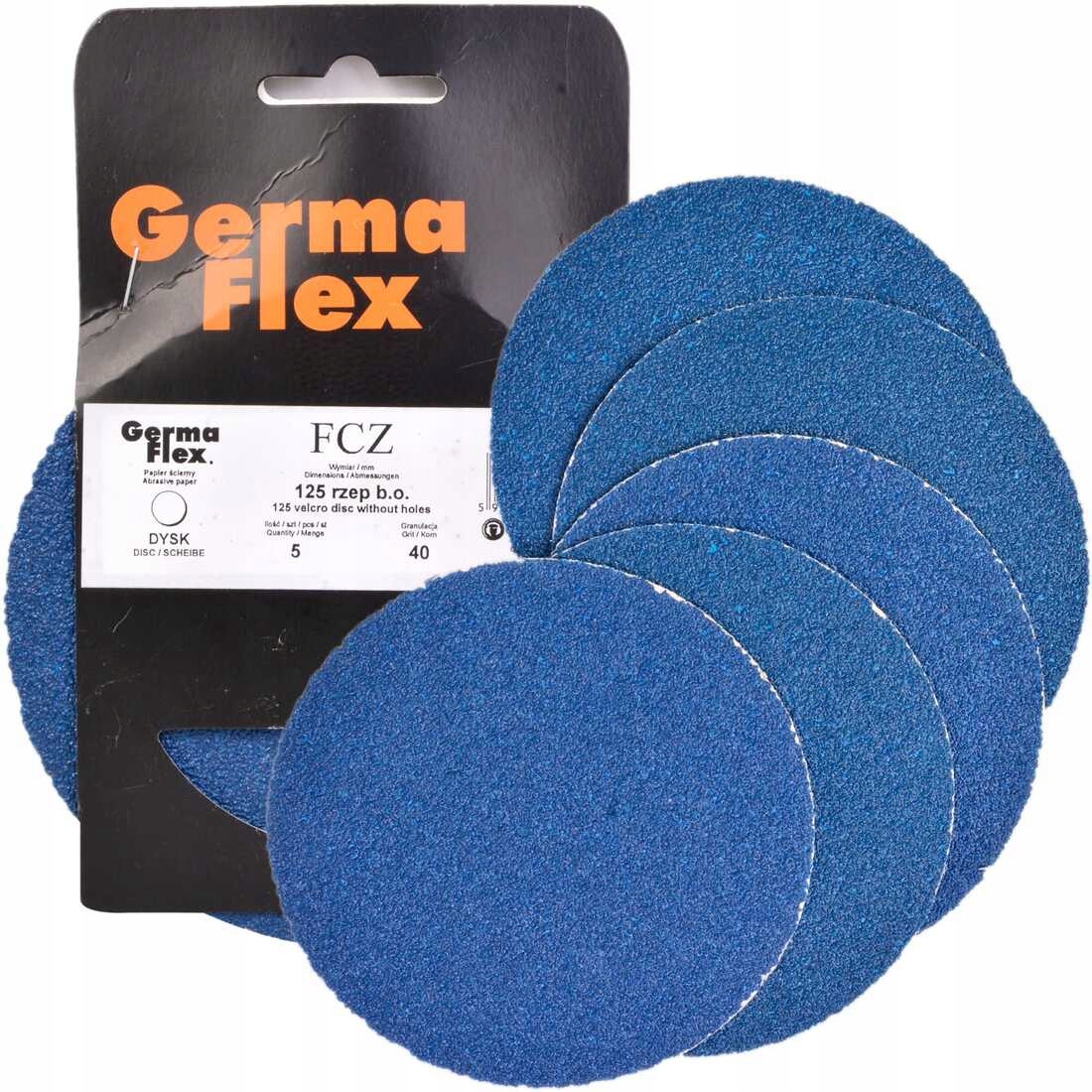 

Germa Flex krążek papier ścierny rzep 125mm gr 40