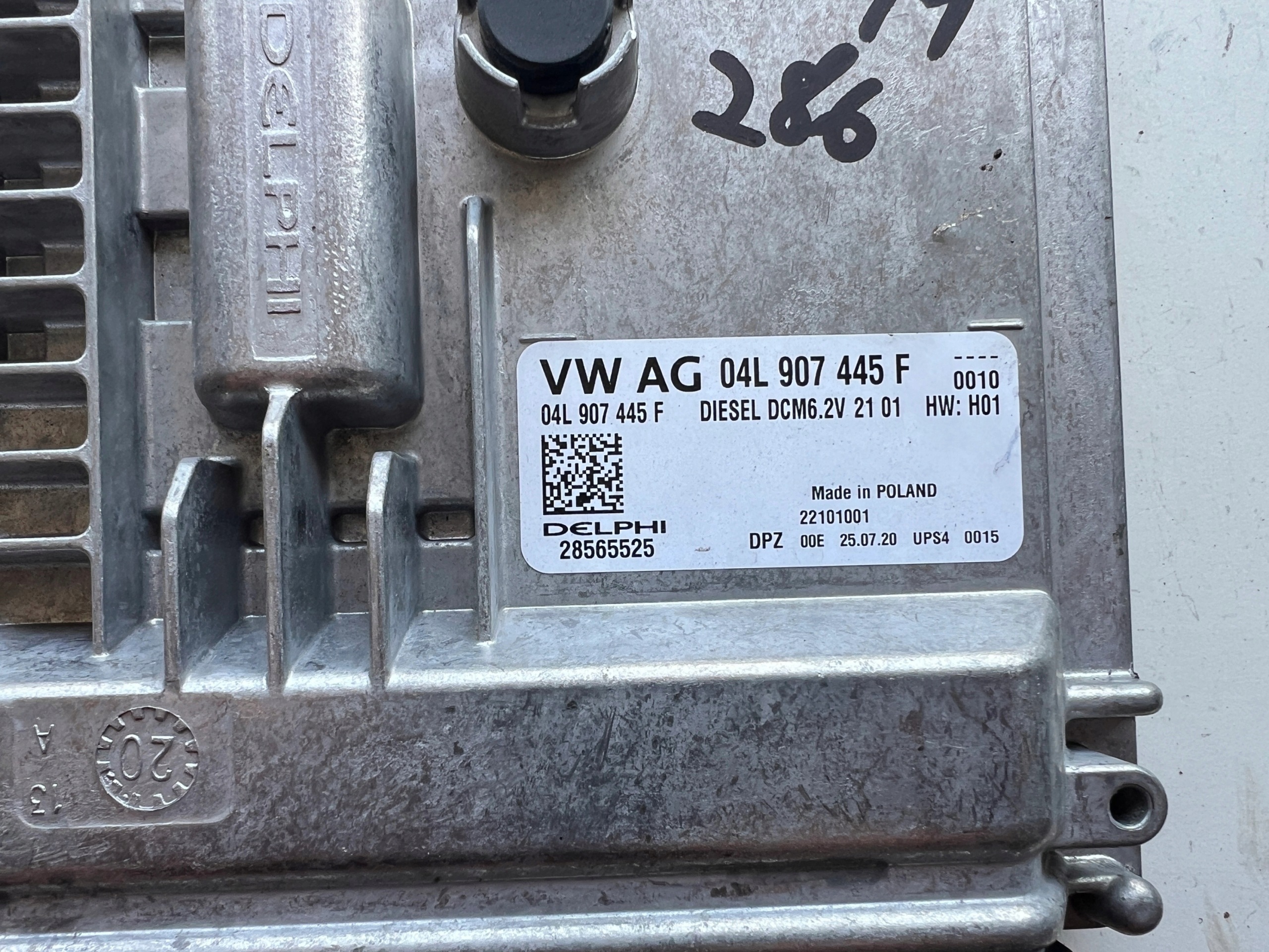 SKODA SCALA 1.6 TDI 04l907445f 28565525 22101001 computer Originale