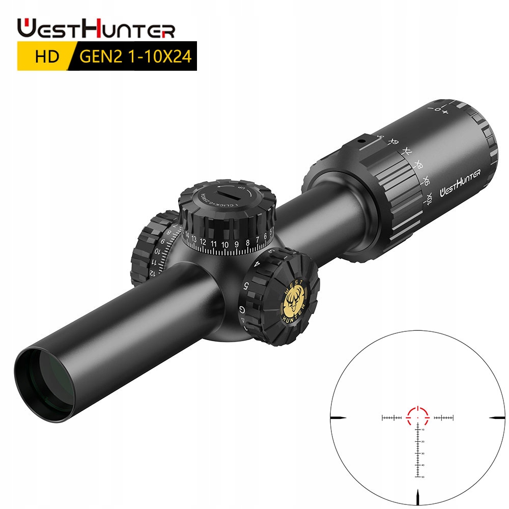 Luneta celownicza WestHunter HD GEN2 1-10X24 IR