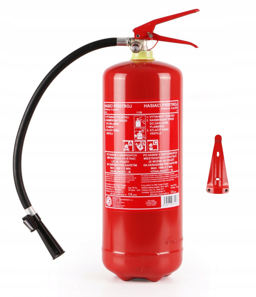 Hasicí přístroj práškový 6kg (34A, 183B, C)