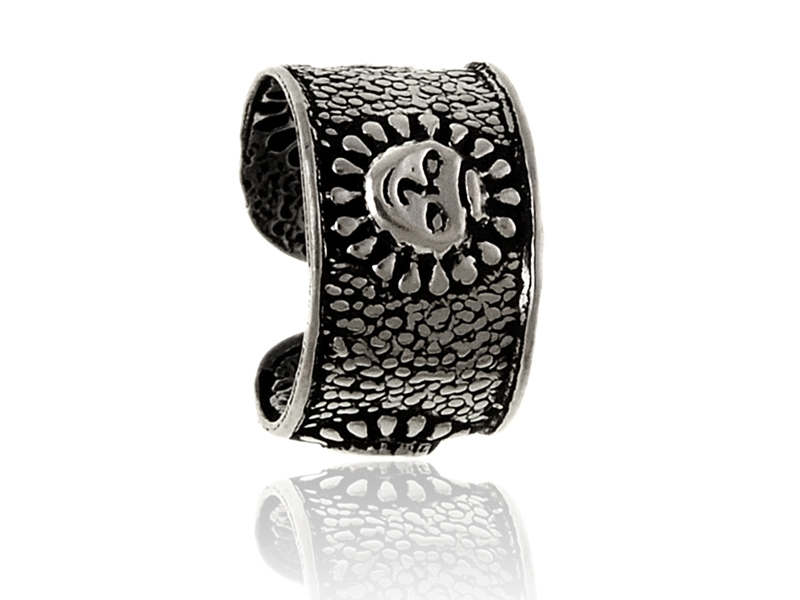 NAUSZNICA ZACISK ORIENTALNA SŁOŃCE kn103 - 0,4g.