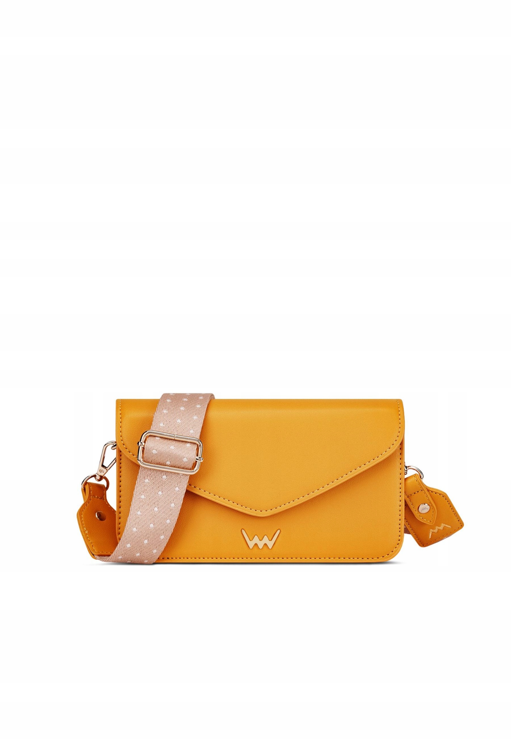 Dámská crossbody kabelka Vuch Emina žlutá koženková mini