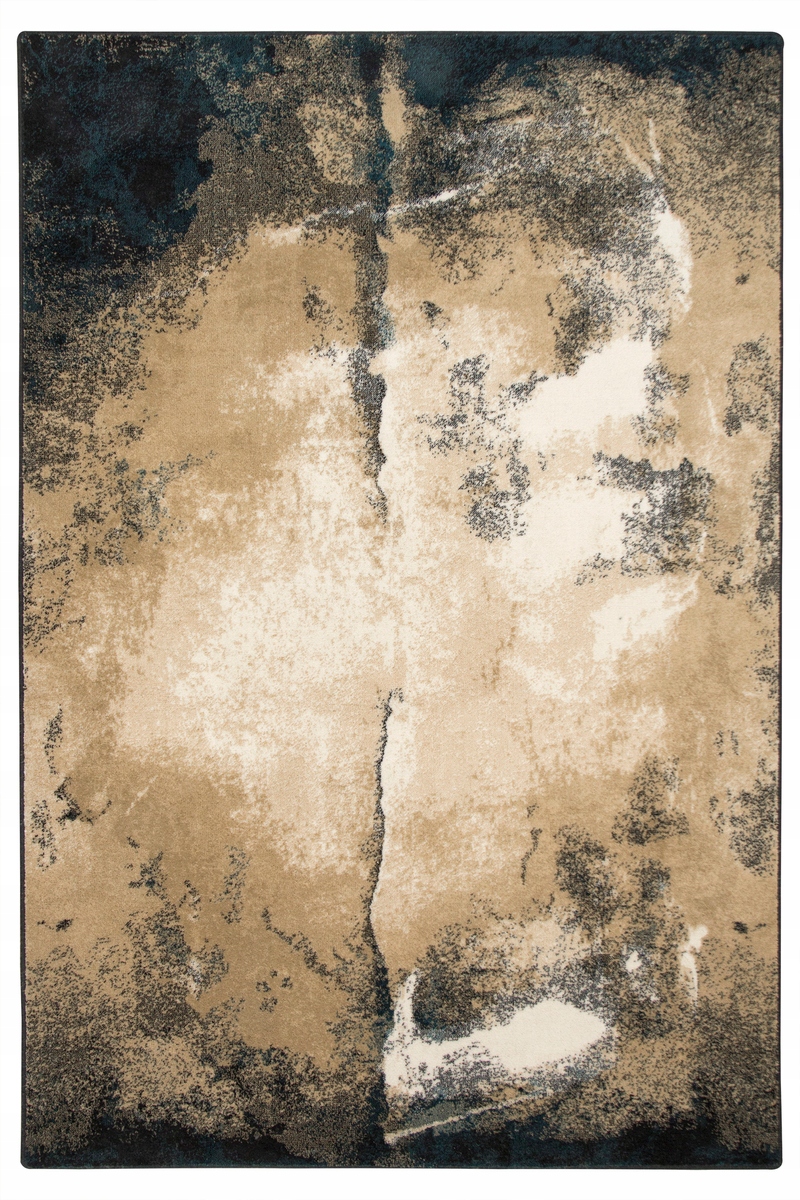 160x240 cm Beżowy Zielony Czarny Dywan Wełniany Isfahan Tolve Ciemny Beż