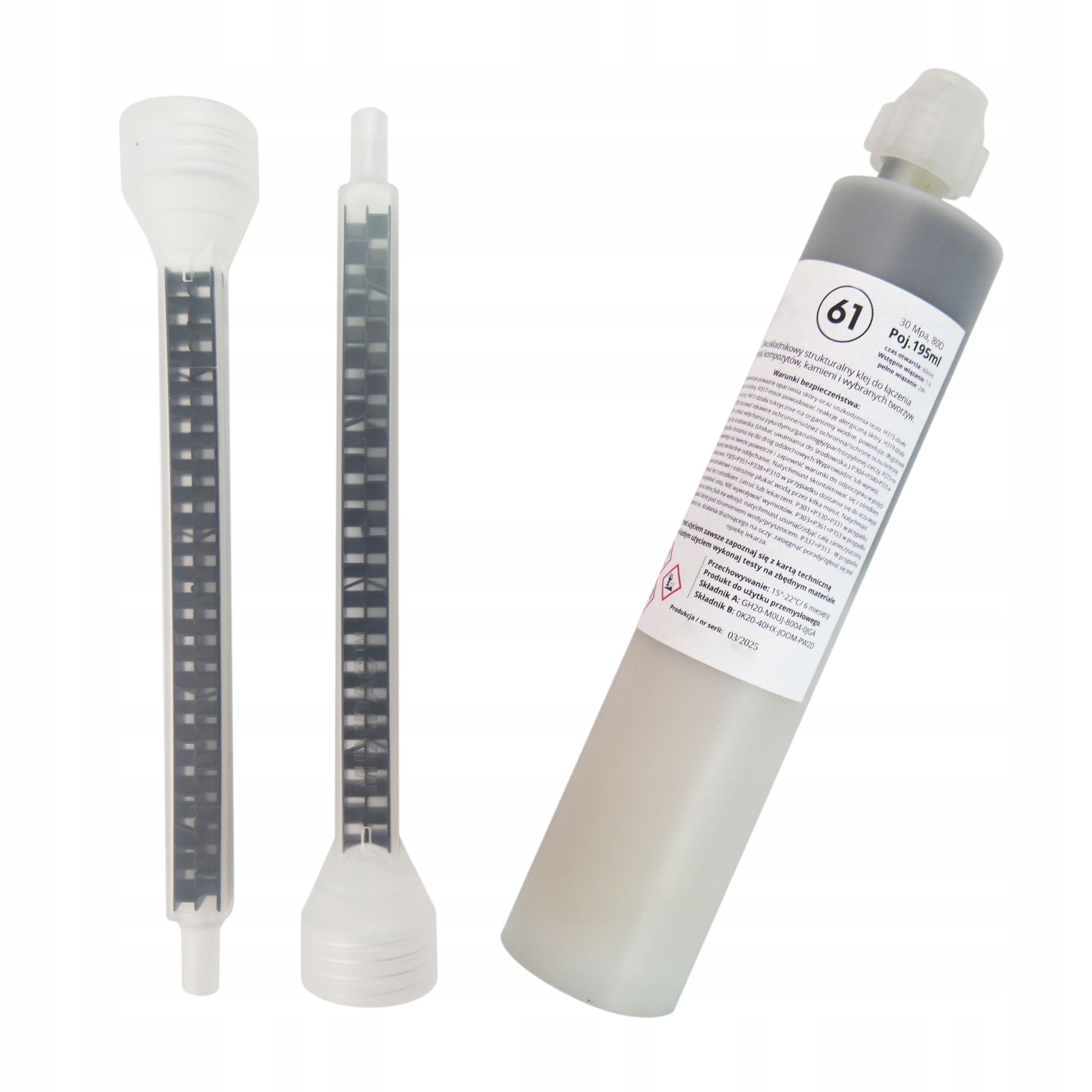 Lepidlo na karoserii automobilu na plechy 195 ml Mixér svařování za studena