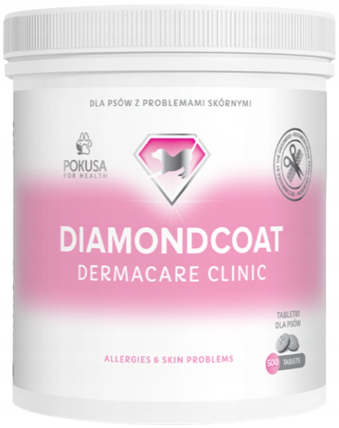 Levně Pokusa DiamondCoat DermaCare Clinic na kožní alergie u psa 500 tablet