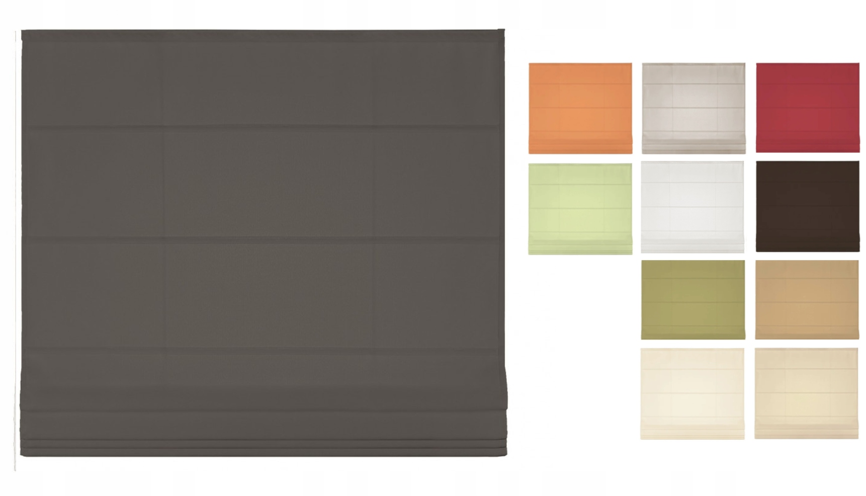 Římská Roleta Tmavě Šedá 80X170 Výrobce Různé Barvy