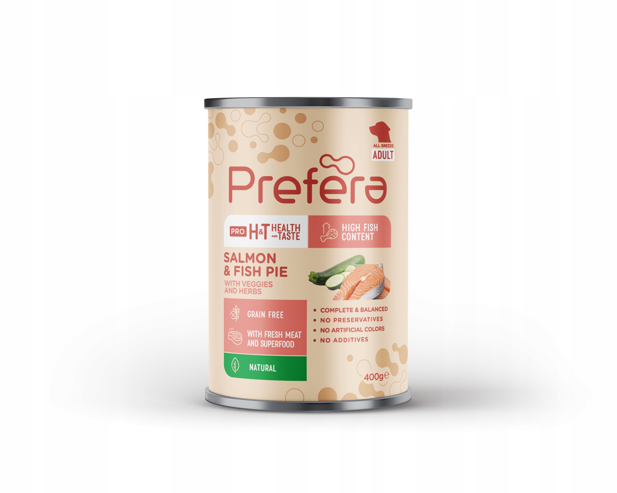 Prefera Pro krmivo krmivo pro psy s lososem se zeleninou a bylinkami 400 g