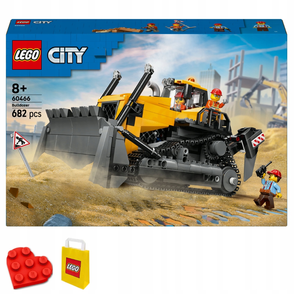 Lego City 60466 Žlutý buldozer