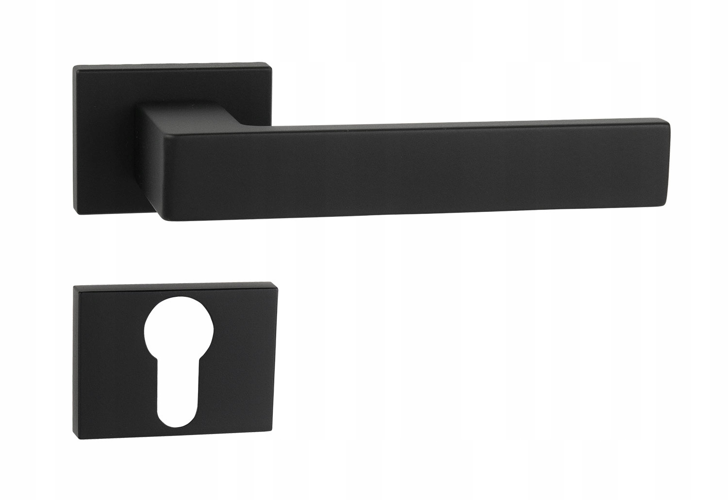 italská klika Spigola MI černá matná rozety Wb