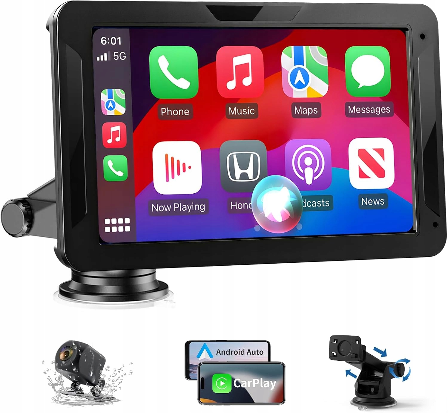Alpinetech displej so systémom Android a funkciou CarPlay 7"