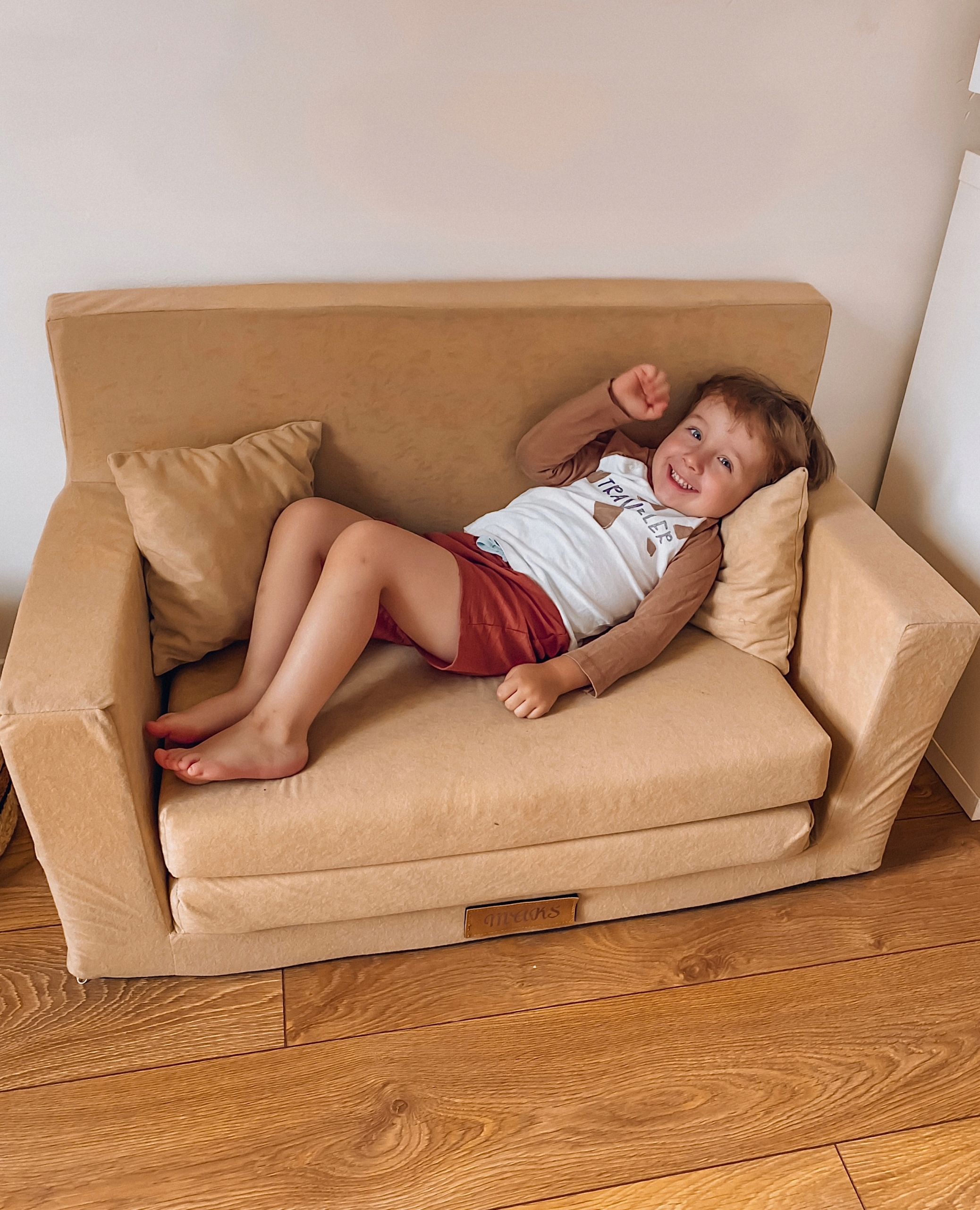 Sofa kanapa rozkładana dla dzieci piankowa pufa IMIĘ DZIECKA GRATIS Bohater / Bajka brak