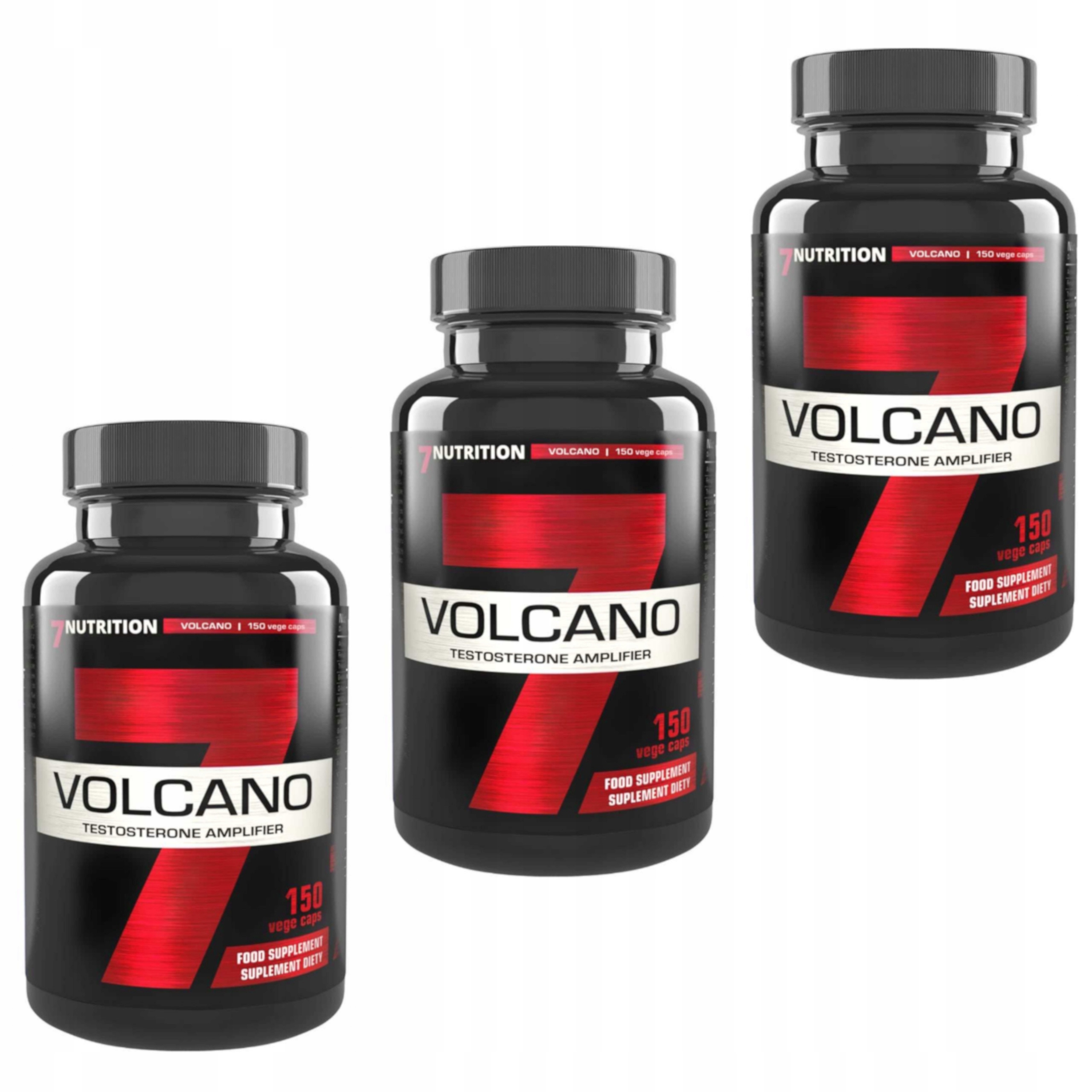 7NUTRITION Volcano 450 kapslí Testosteron Booster Daa Maca Tribulus Energia