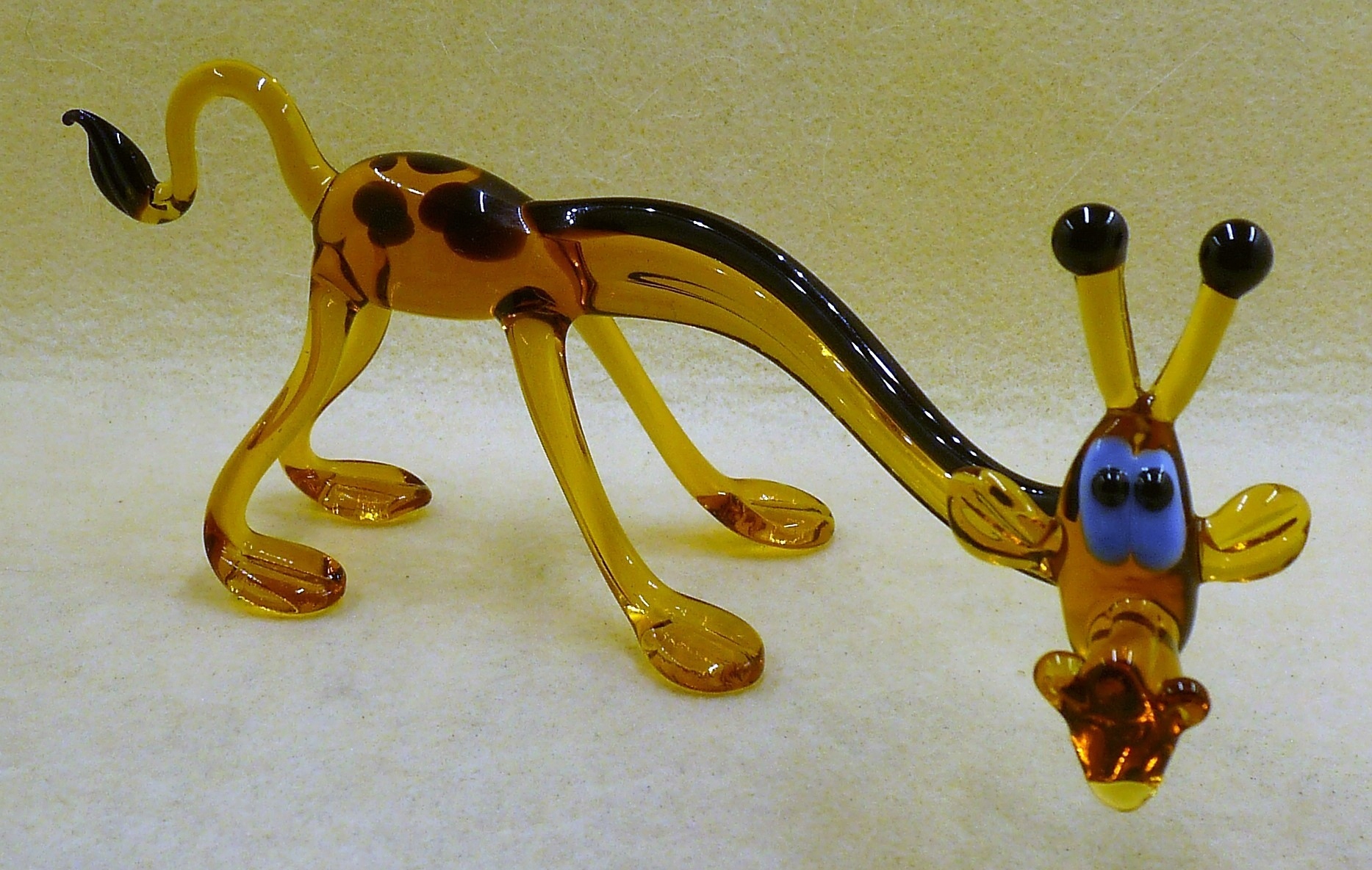 Skleněná figurka Extra Krásná veselá žirafa dárek Fd XL Velká XL