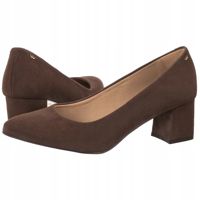 Dámské semišové boty Boty Wojas Hnědé 9296-62 Brown