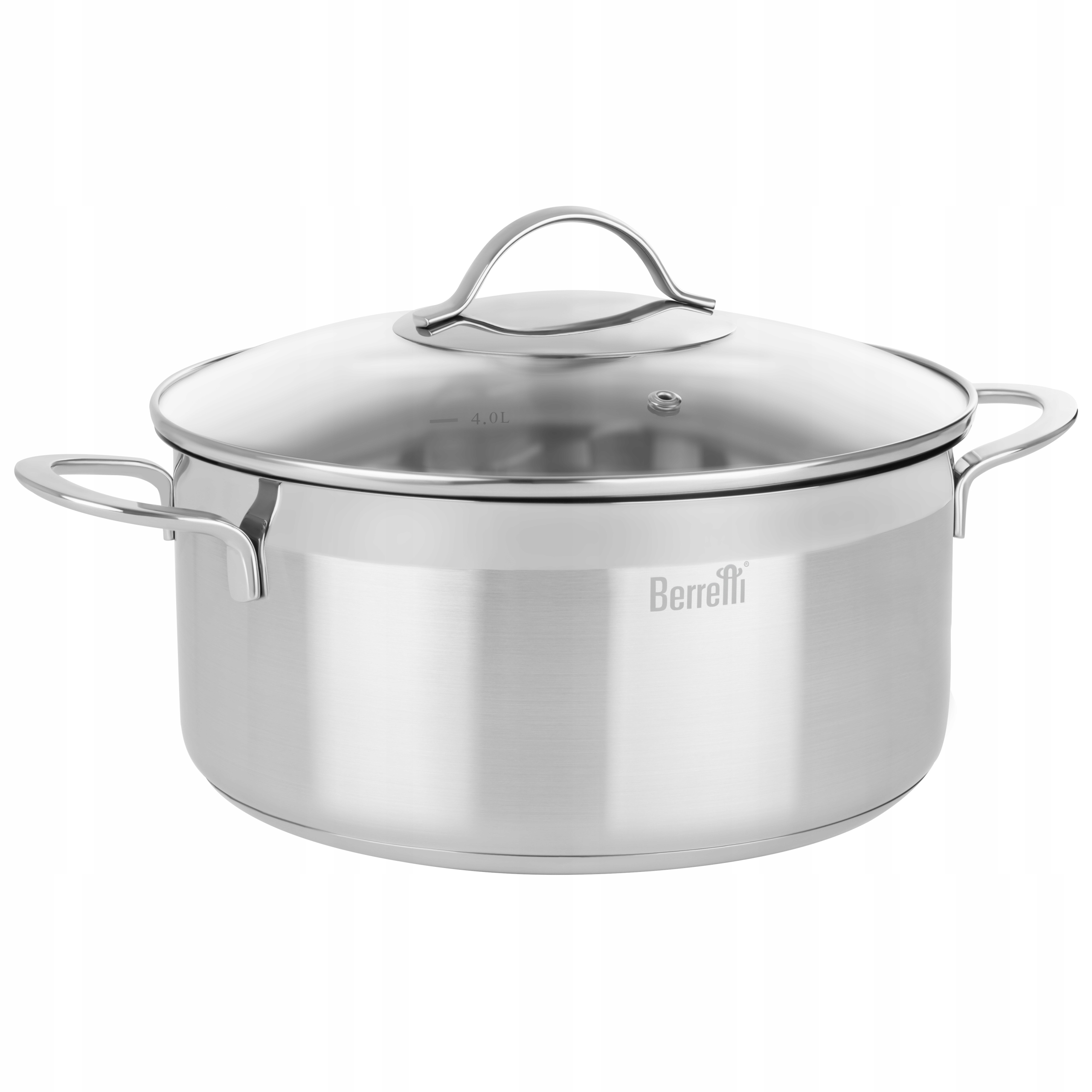 ZESTAW GANRKÓW 10 el. Na Prezent 4 Garnki z Pokrywą + Patelnia 28 cm Z/P Linia Breva