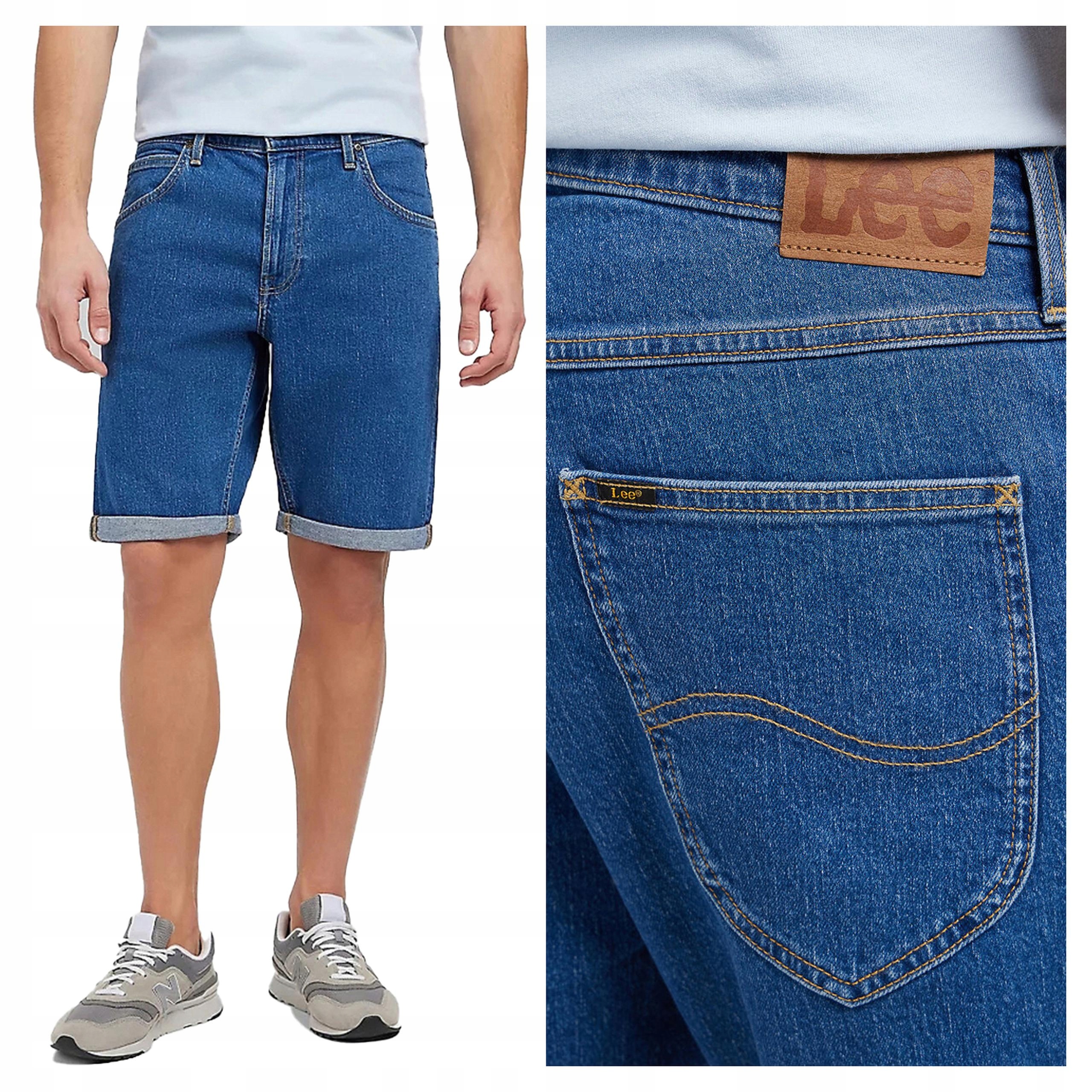 Lee 5 Pocket Short W31 Pánské džínové šortky