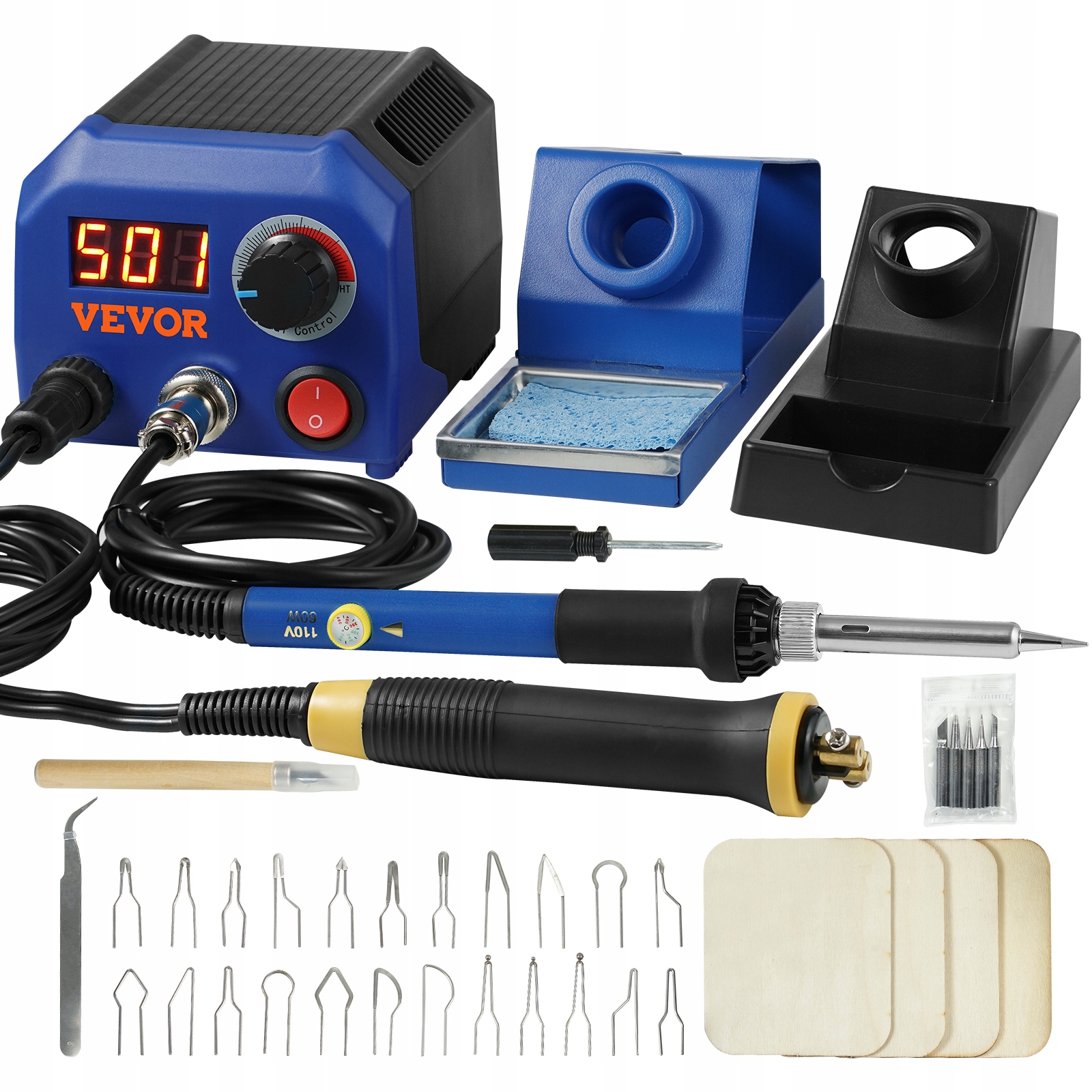 Vevor Pyrografie Sada Průmyslový dvouportový pyrografický stroj