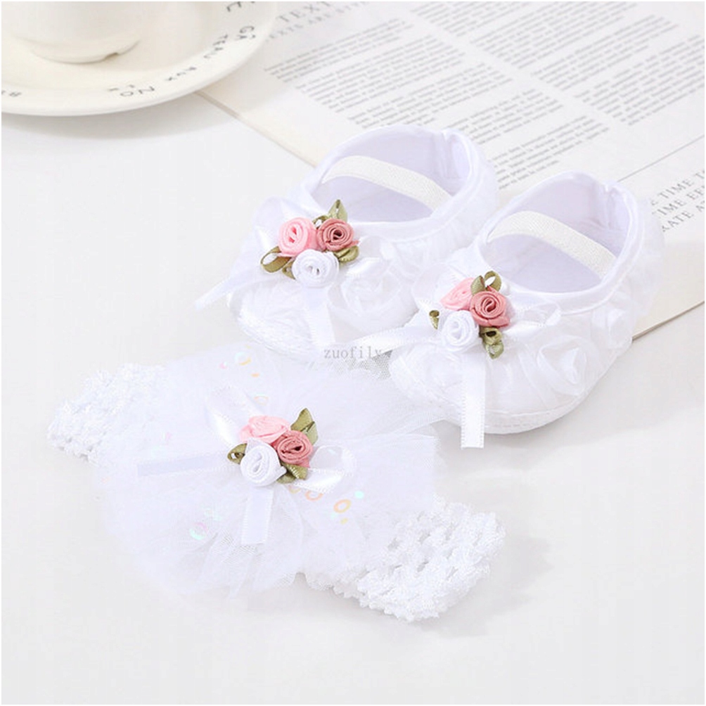 BUTY BUCIKI 11 cm R. 18 OPASKA białe chrzest Rozmiar (new) 18