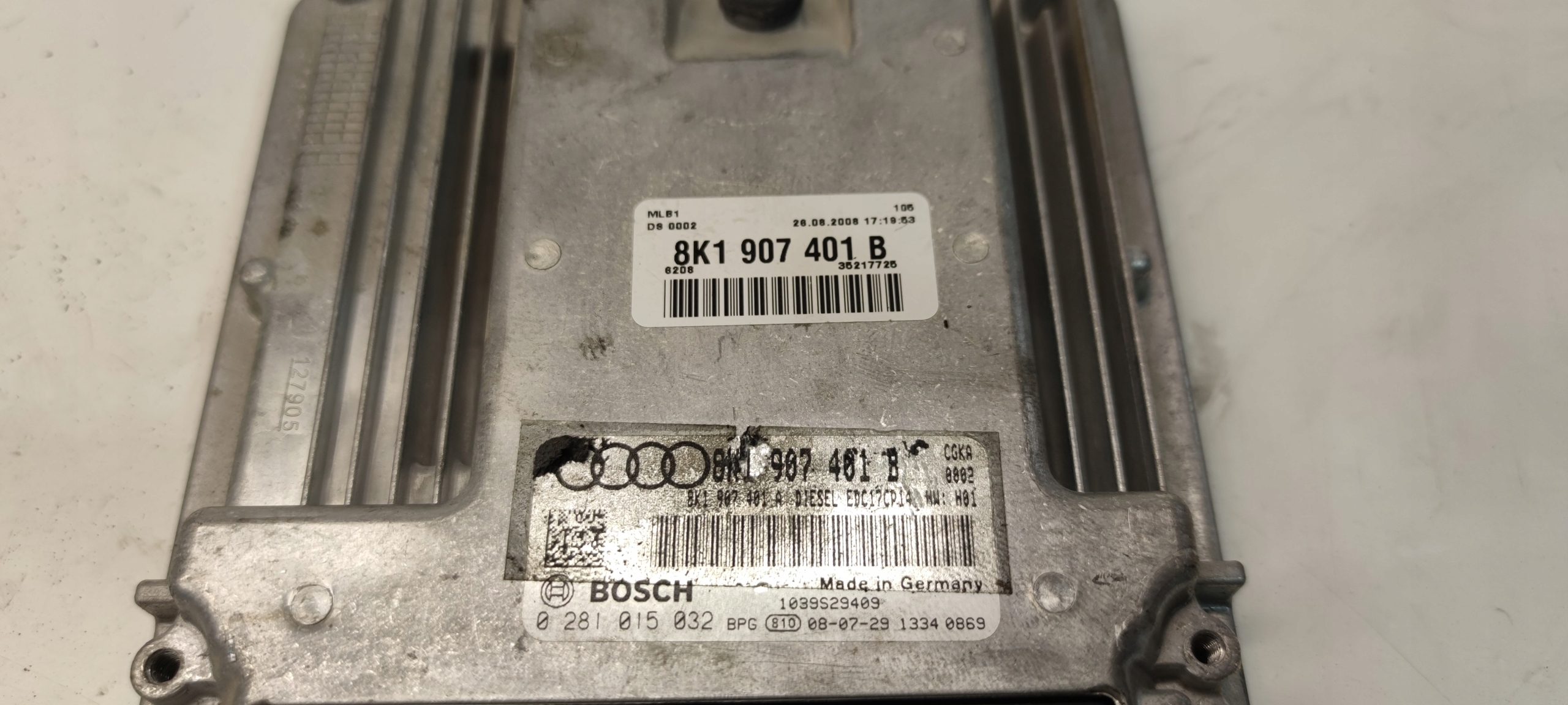 bedienteil computer des motors AUDI 2.7 TDI 8K1907401B